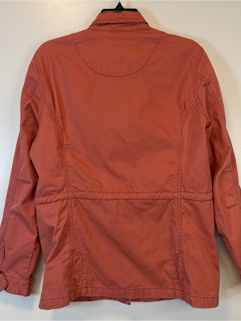 Thread & Supply Washed Rust Utility Jacket Zip Buttons Pockets Women’s Small - Picture 2 of 8